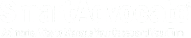 smartadvocate-white 1 SmartAdvocate logo with tagline: A Smarter Way to Manage Your Cases and Your Firm – legal case management software.
